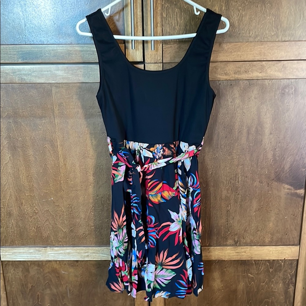 Floral Black Sundress